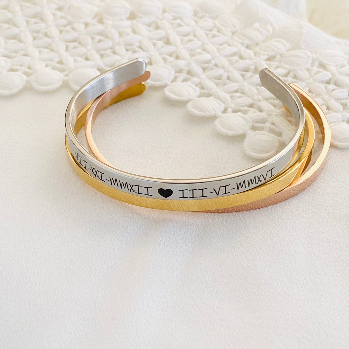 Personalized Cuff Bracelet Engraved Bracelet for Women Men Stainless Steel Custom Engraved Bracelet Handmade Custom Gifts for her Him