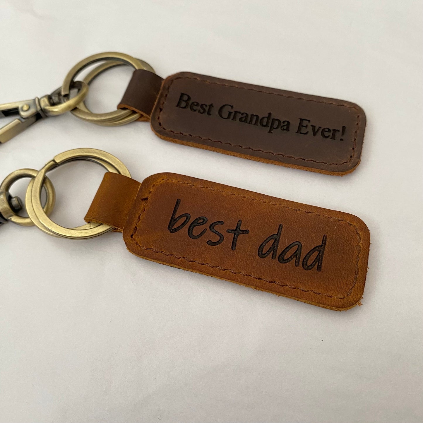 Personalized Leather Keychain