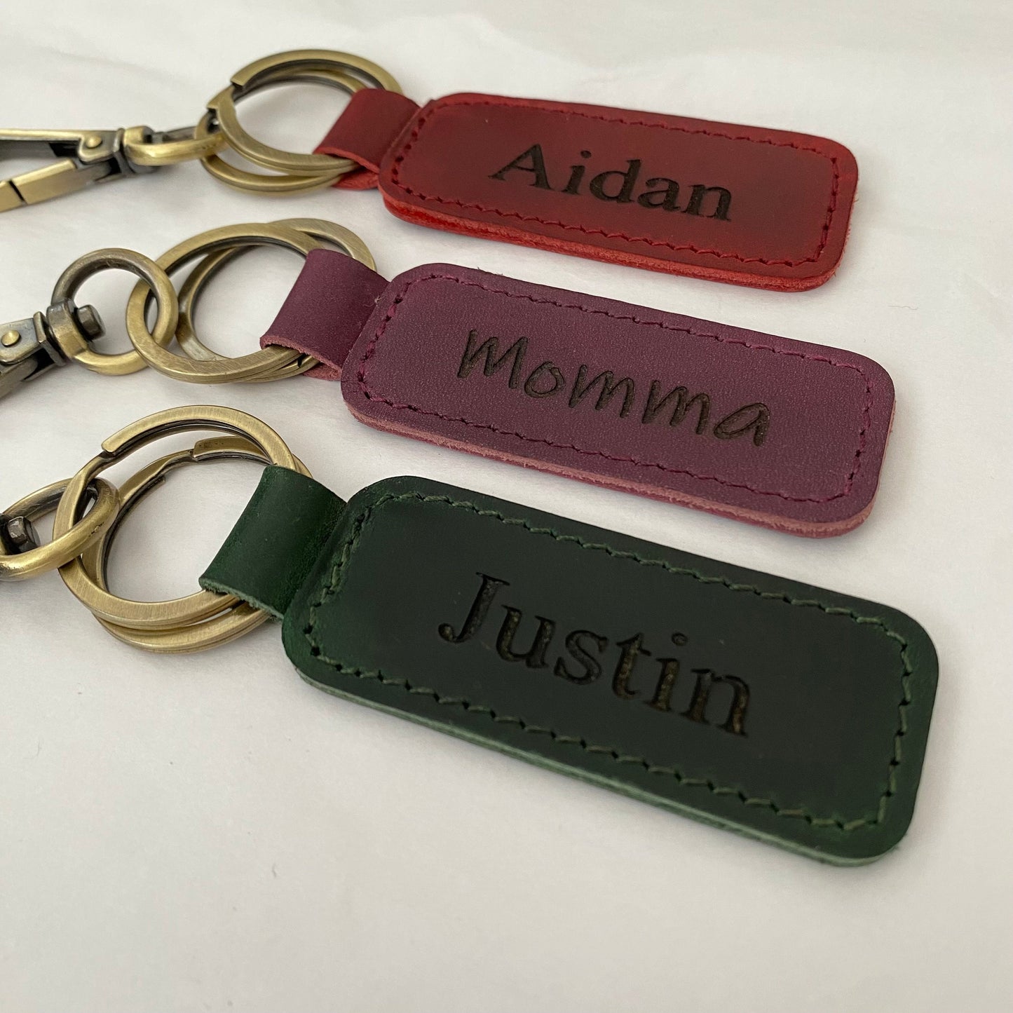 Personalized Leather Keychain